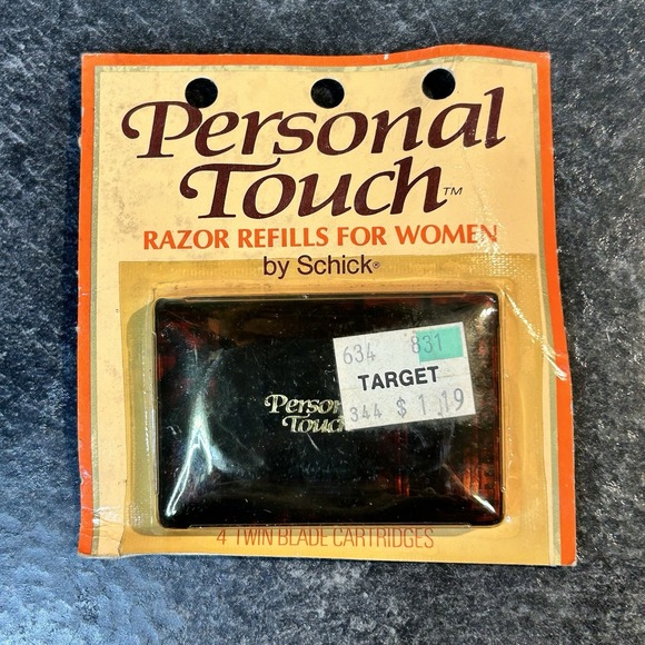 Vintage 90s Schick Personal Touch Razor Refills Fits Super II Trac II 4 Pack - Picture 1 of 4